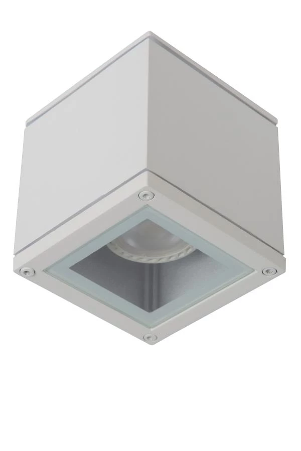 Lucide AVEN - Plafondspot Badkamer - 1xGU10 - IP65 - Wit - uit